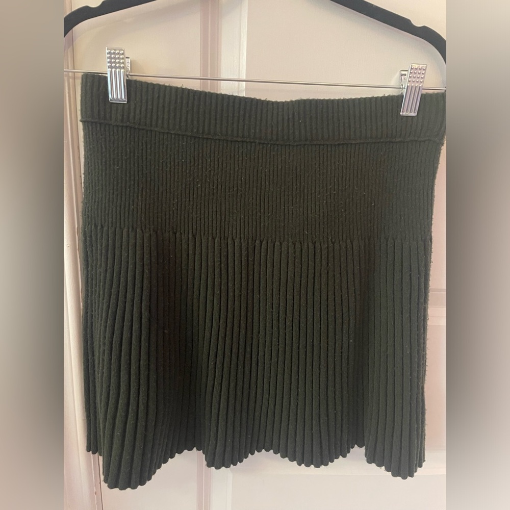 NWOT Aerie Olive Green Skater Skirt